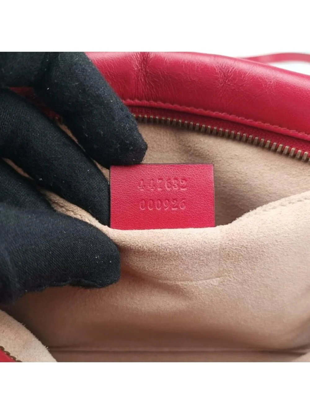 Gucci GG Marmont Red Leather Shoulder Bag